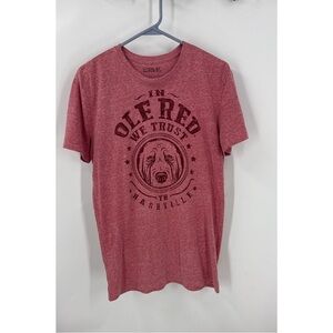 Ole Red western country, Vintage look Red Graphic Short Sleeve Tee unisex M